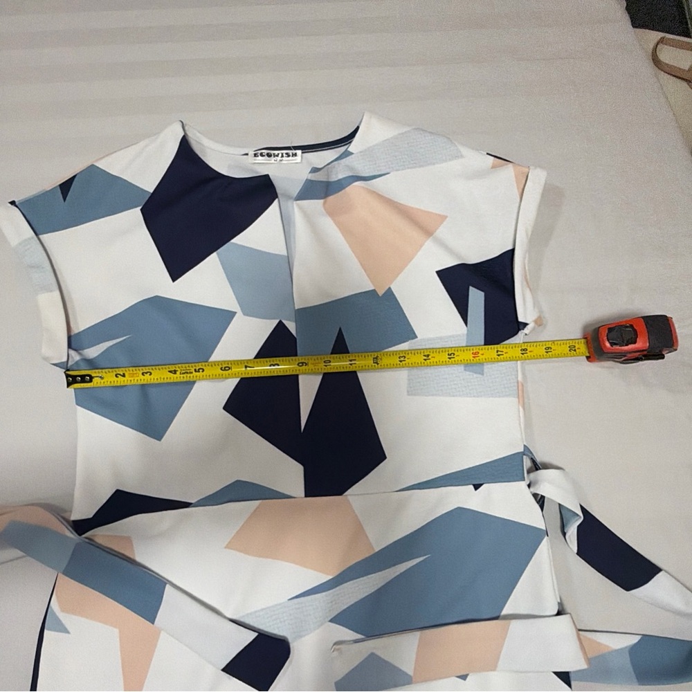 EcoWish Abstract Pattern Midi Dress - Picture 6 of 6